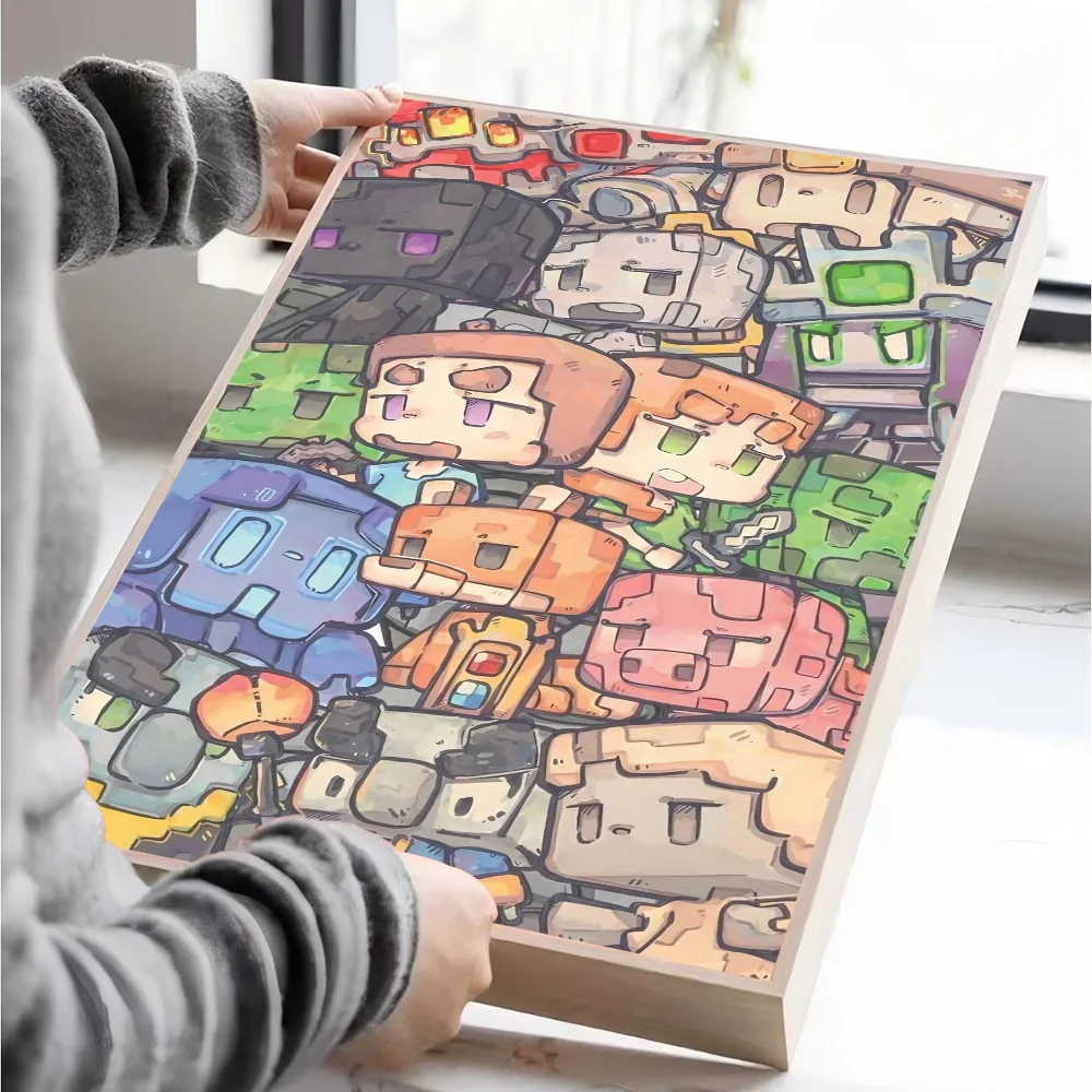 Poster Minecraft - Affiche Décorative Gaming pour Chambre et Salon
