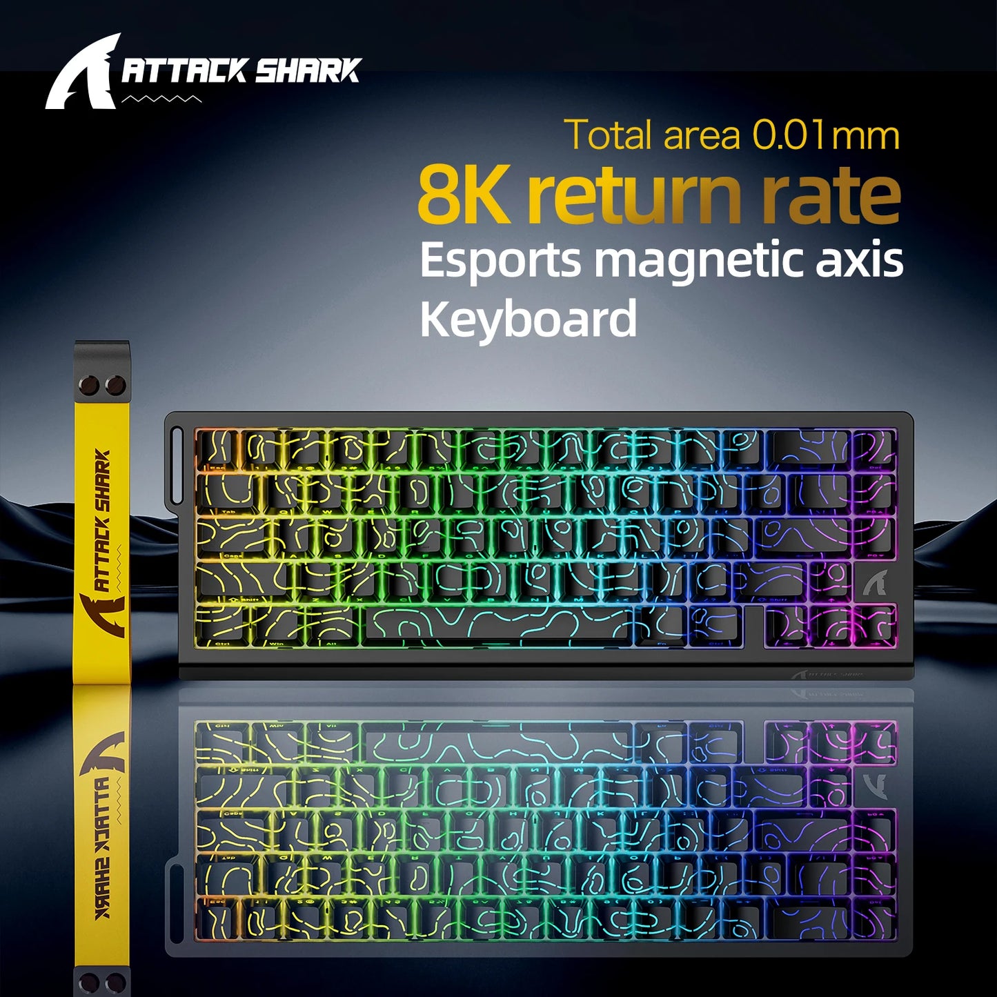 Attack Shark X68HE – Clavier Magnétique Gaming 8KHz Haute Performance