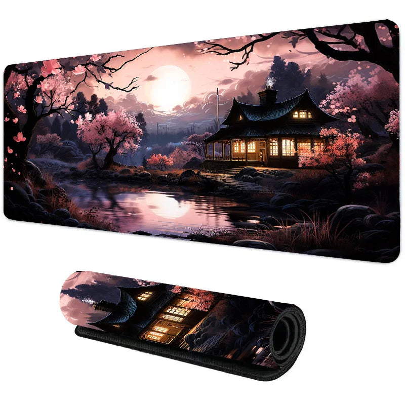 Tapis de Souris Gaming “Moonlight Temple” – Mystère, Sérénité et Précision