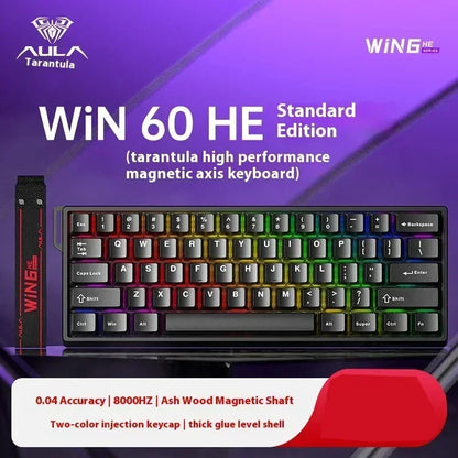 Clavier Mécanique Gaming AULA Win60/68 HE – Switchs Magnétiques, RGB & Performance E-Sport