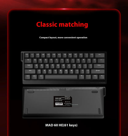 Ajazz MAD60/68 HE – Clavier Magnétique Gaming E-Sport Ultra-Rapide