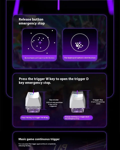 Clavier Mécanique Gaming AULA Win60/68 HE – Switchs Magnétiques, RGB & Performance E-Sport