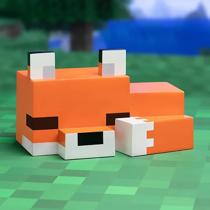 Lampe de Nuit Renard Minecraft - Veilleuse LED Orange Officielle pour Chambre Gaming et Enfant
