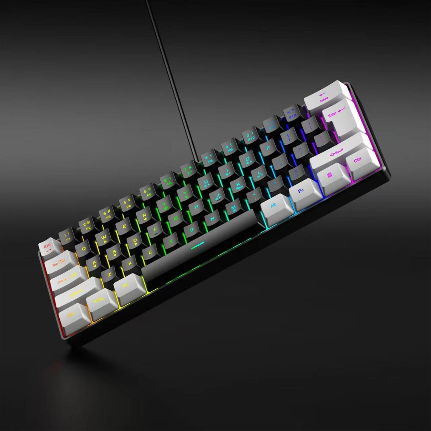 Compact 61-Key RGB Gaming Keyboard – OBAME
