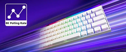 Veekos Shine60 HE – Clavier Magnétique Gaming RGB Tri-Mode (Wired / Wireless / Bluetooth)