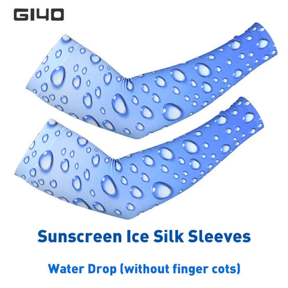 Manchons en soie glacée  pour bras en lycra