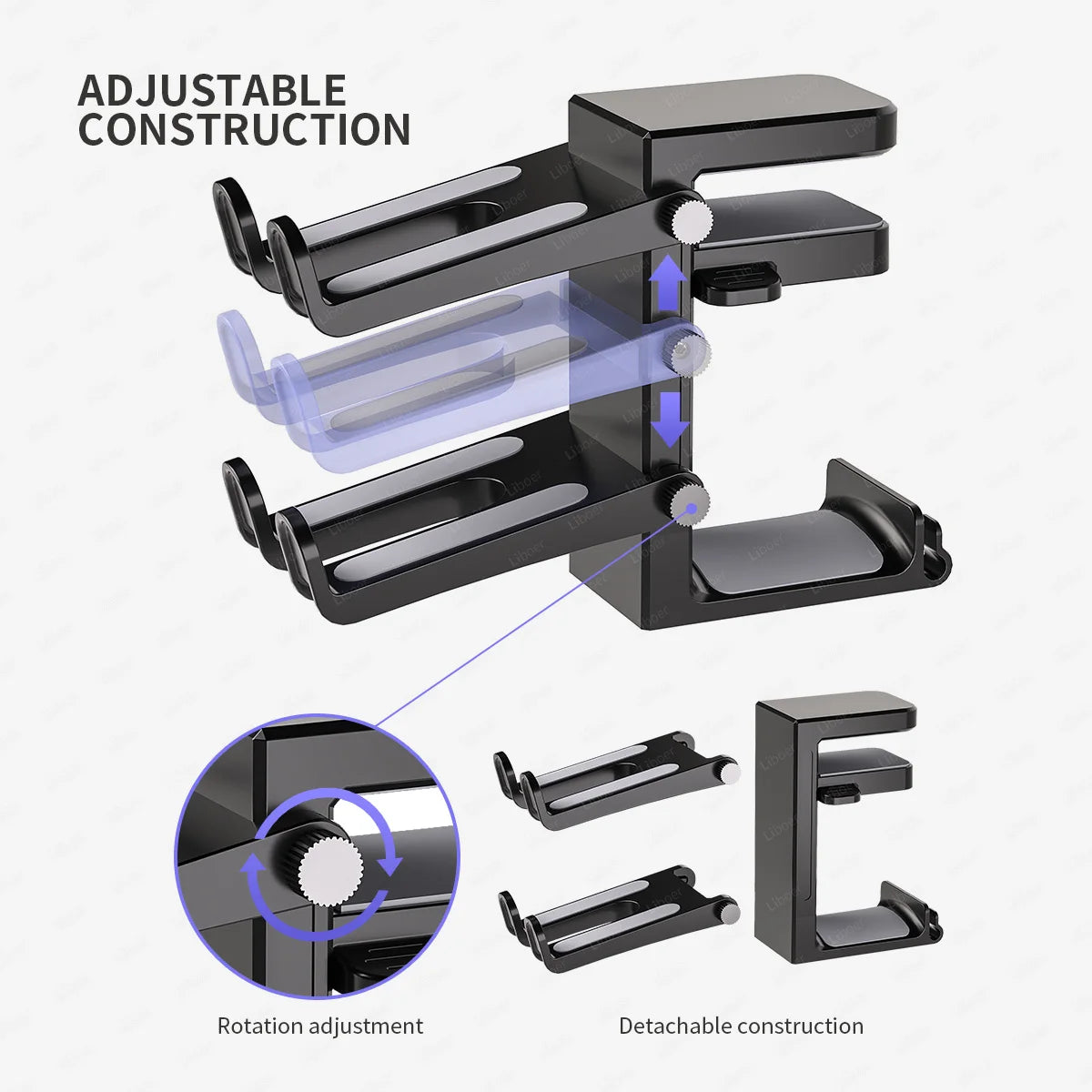 2-in-1 Headset and Game Controller Holder – Clamp Mount
