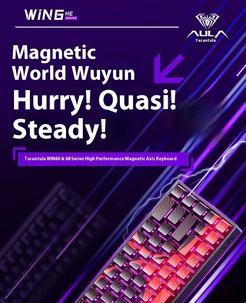 Clavier Mécanique Gaming AULA Win60/68 HE – Switchs Magnétiques, RGB & Performance E-Sport