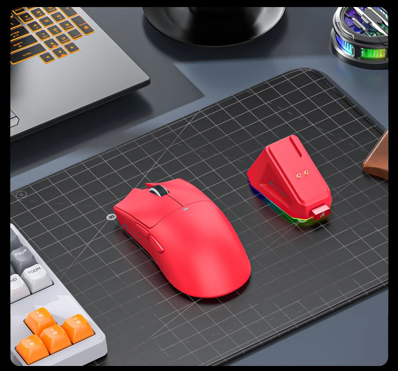 Attack Shark X11 – Souris Gaming Sans Fil 3 Modes avec Dock de Charge RGB