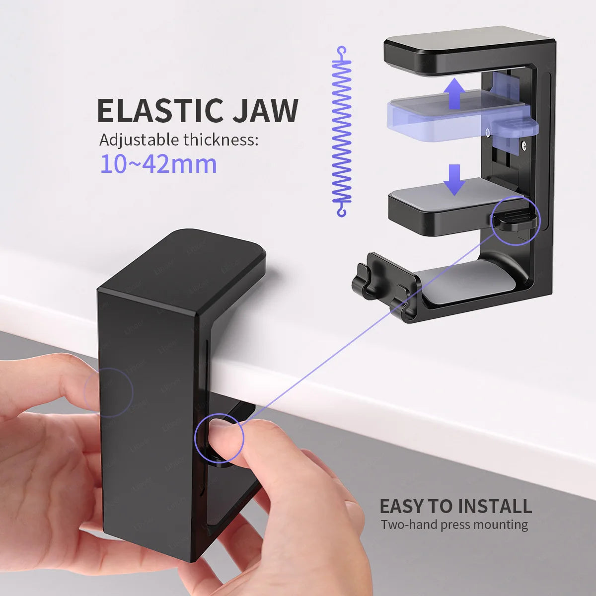 2-in-1 Headset and Game Controller Holder – Clamp Mount