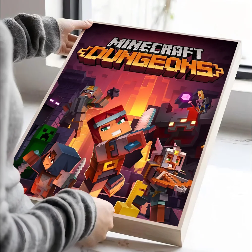 Poster Minecraft - Affiche Décorative Gaming pour Chambre et Salon