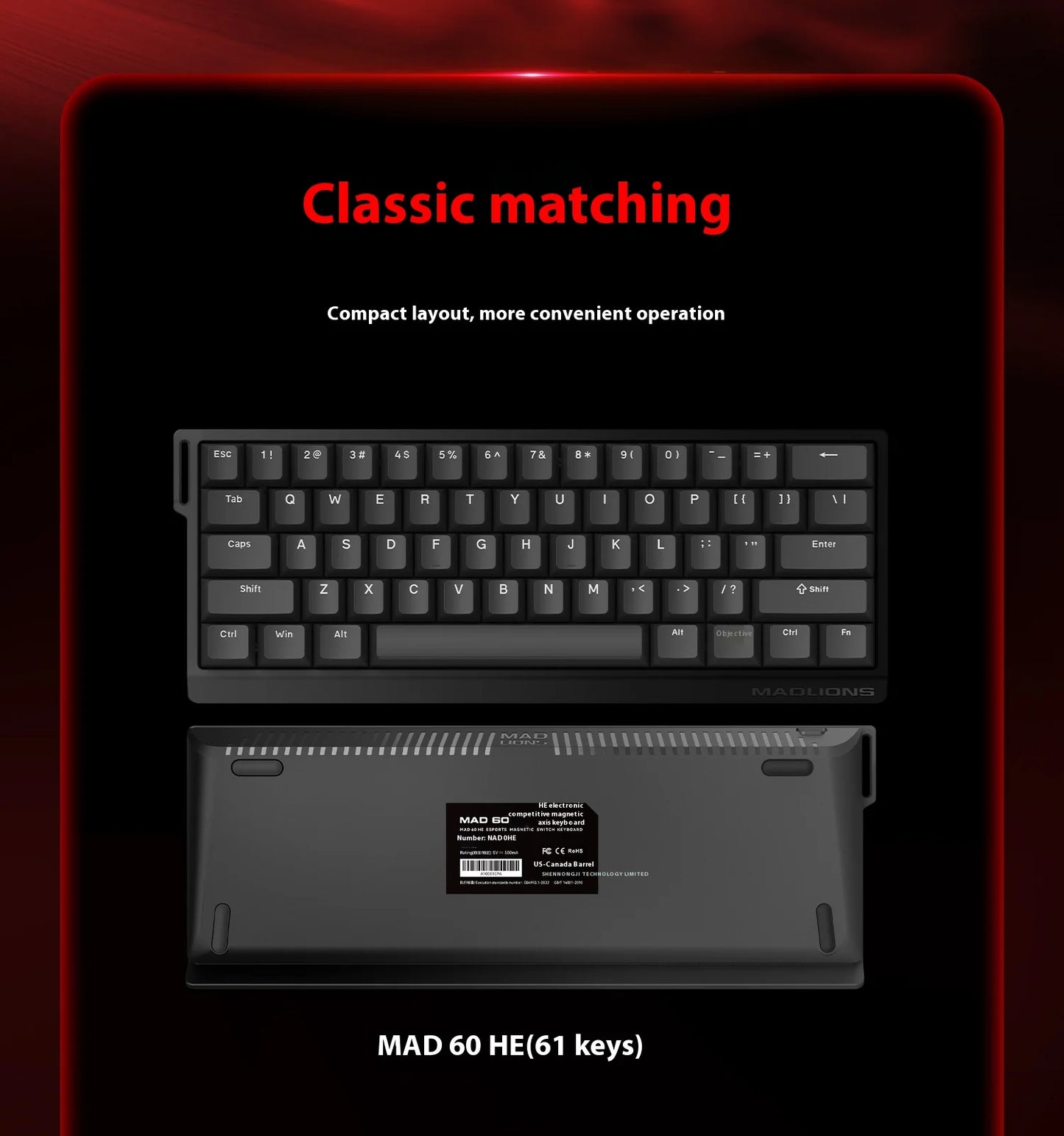 Clavier Mécanique Gaming VGN MAD 60/68 Series – Puissance, Précision & Design Féroce