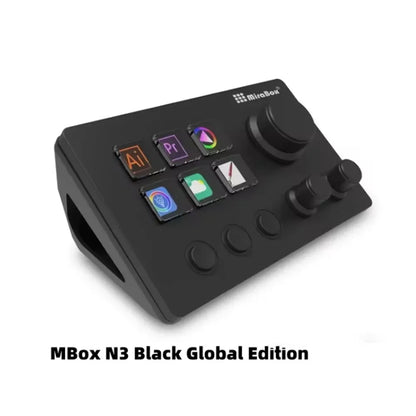 Mirabox N3 StreamDeck - Clavier Macro avec Écran LCD et Molette - Console de Contrôle pour Streaming et Gaming