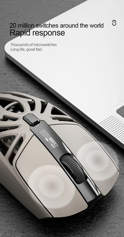 SMAILWOLF RS8 – Wireless Gaming Mouse with Digital Display (73g)