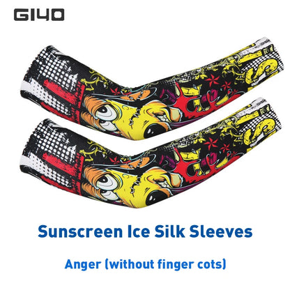 Manchons en soie glacée  pour bras en lycra