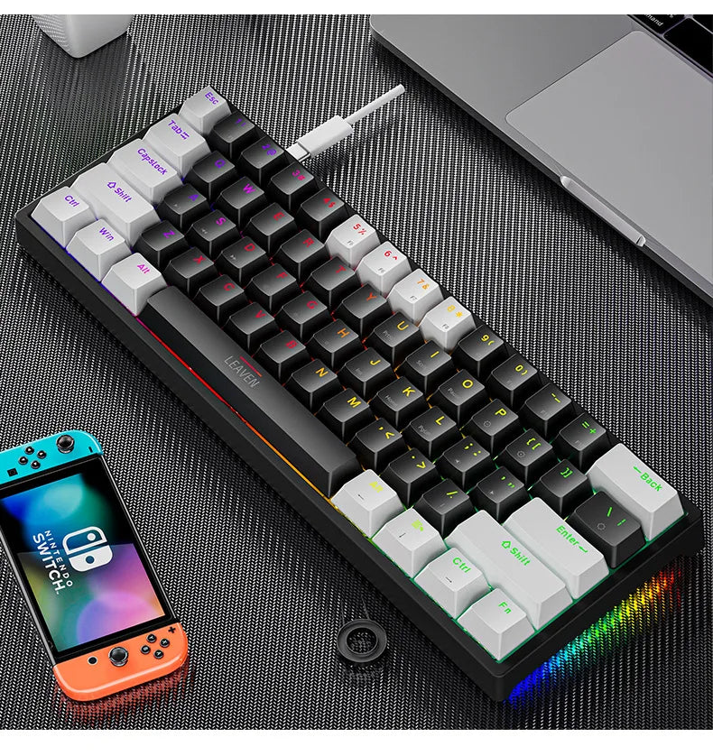 Clavier Mécanique Gaming EDUP K620 Mini RGB – 61 Touches