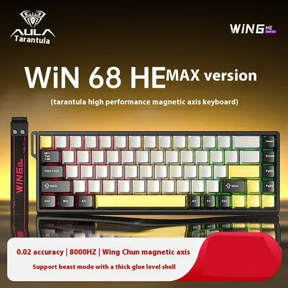 Clavier Mécanique Gaming AULA Win60/68 HE – Switchs Magnétiques, RGB & Performance E-Sport