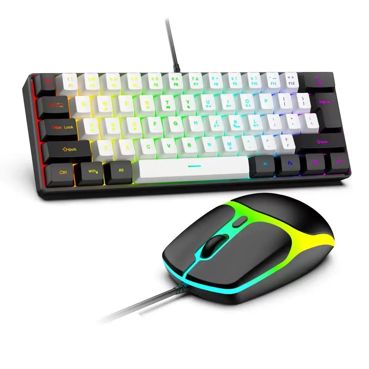 Compact 61-Key RGB Gaming Keyboard – OBAME