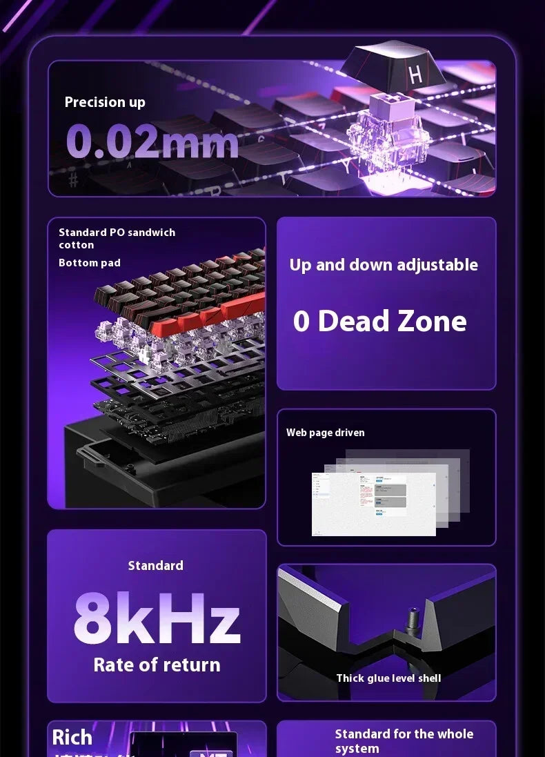 Clavier Mécanique Gaming AULA Win60/68 HE – Switchs Magnétiques, RGB & Performance E-Sport