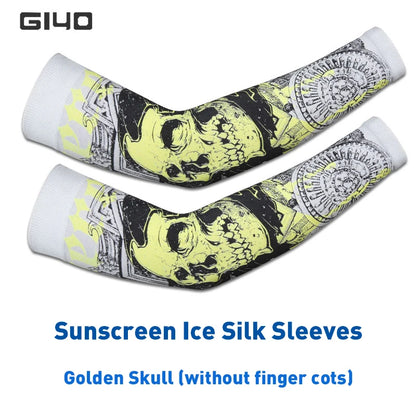 Manchons en soie glacée  pour bras en lycra