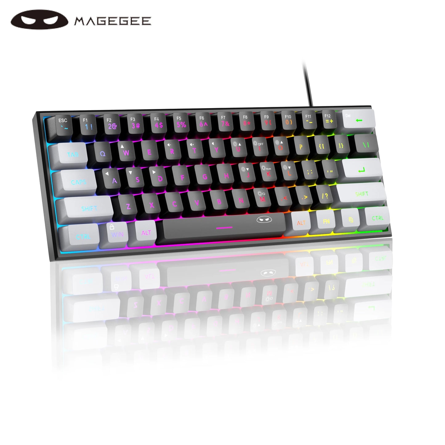 Compact 61-Key RGB Gaming Keyboard – MageGee