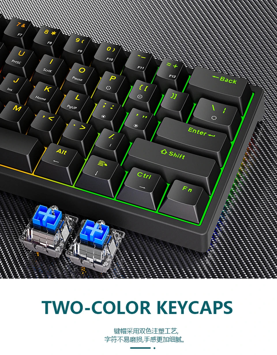 Clavier Mécanique Gaming EDUP K620 Mini RGB – 61 Touches