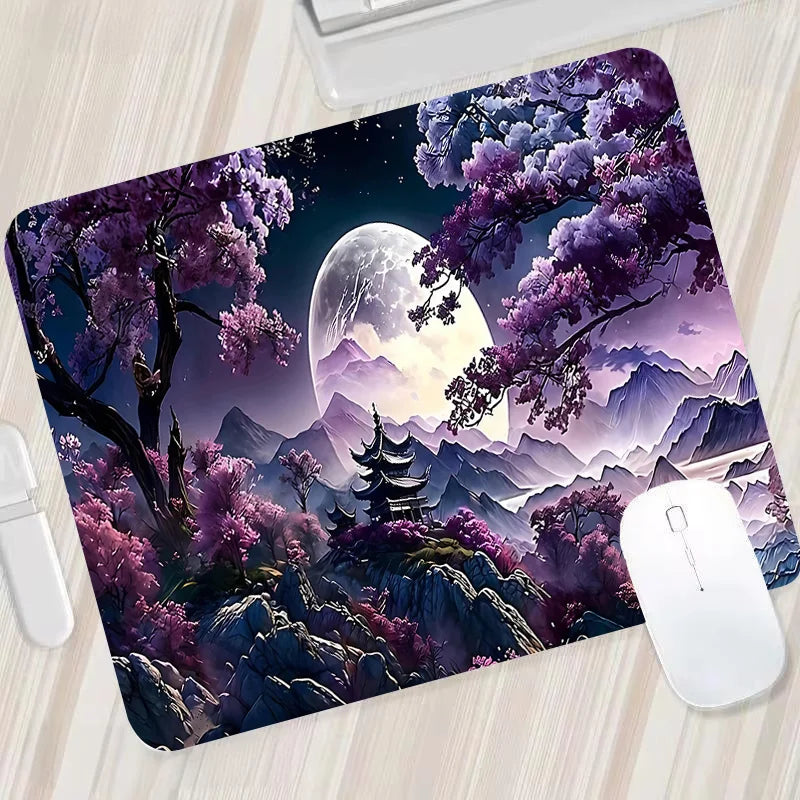 Tapis de Souris Gaming “Moonlight Temple” – Mystère, Sérénité et Précision
