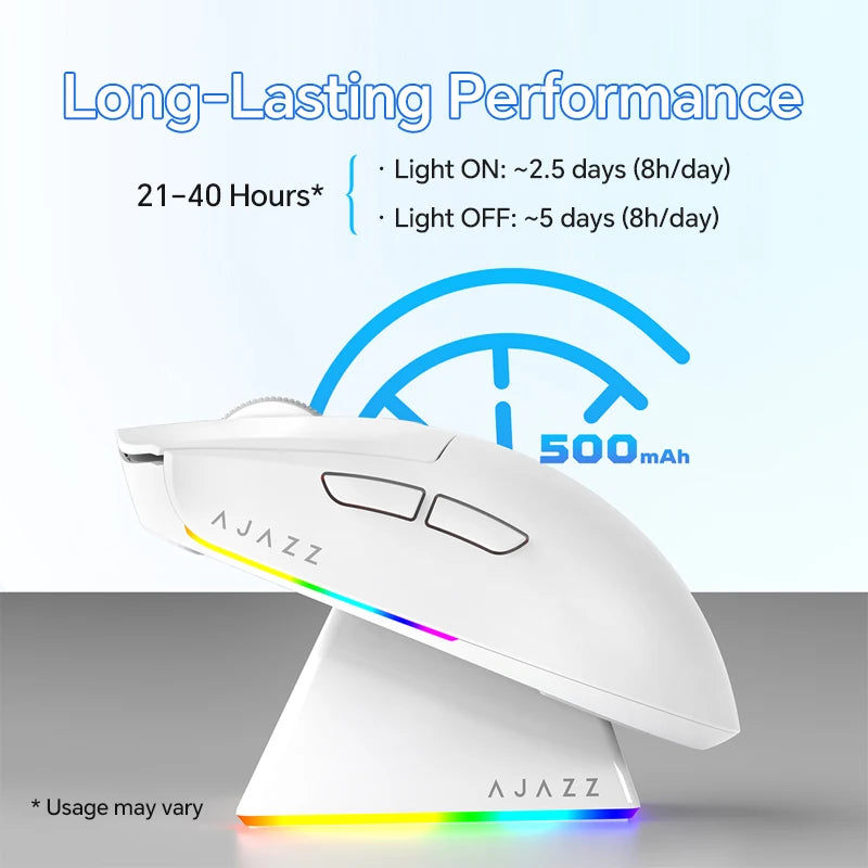 AJAZZ AJ139 V2 MC – Souris Gaming Sans Fil à Base Magnétique RGB