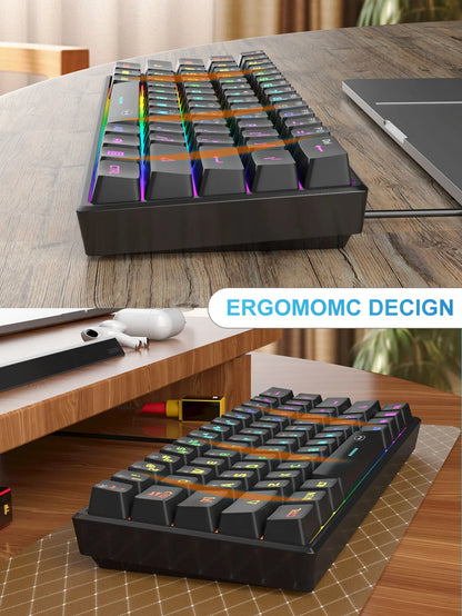 Compact 61-Key RGB Gaming Keyboard – MageGee