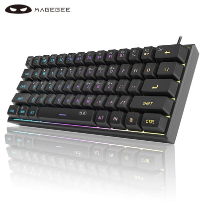 Clavier Gaming MageGee 61 Touches RGB – Compact, Étanche et Performant