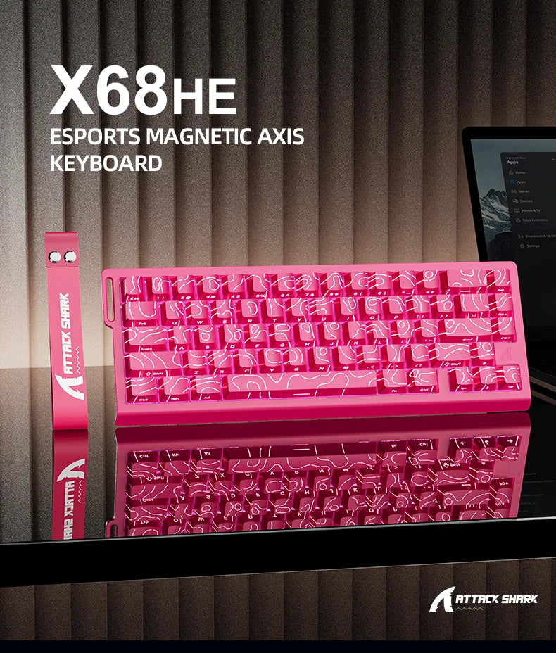 Attack Shark X68HE – Clavier Magnétique Gaming 8KHz Haute Performance